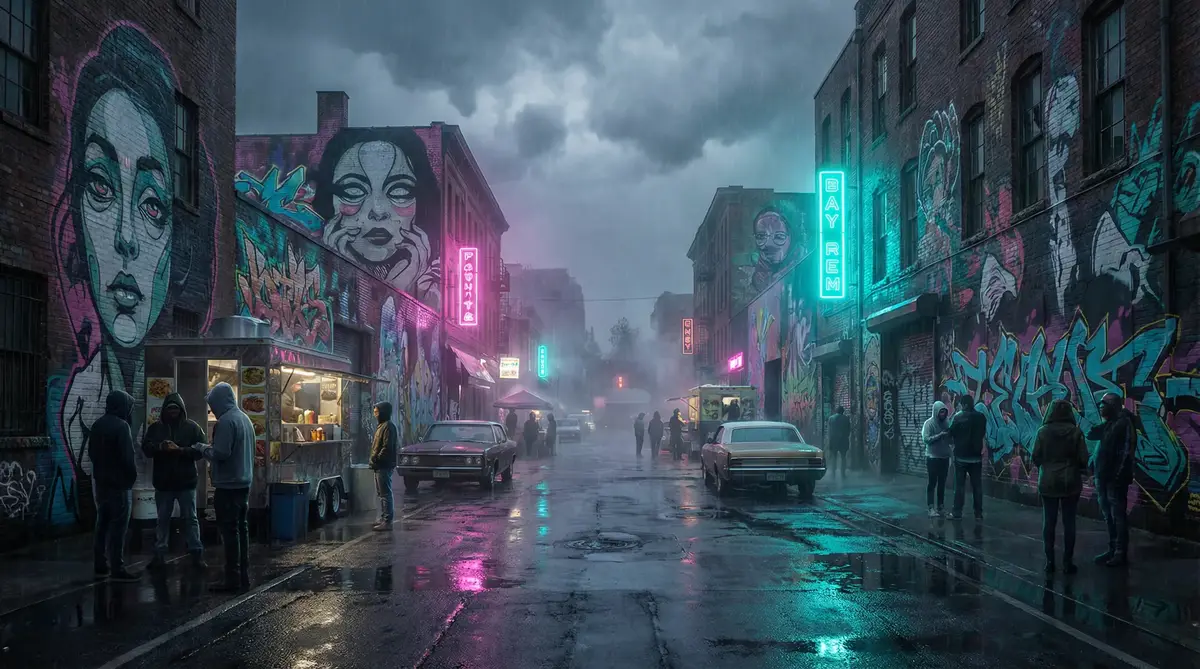 免费看黄软件 - 雨夜壁画街